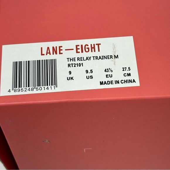 Lane-Eight The Relay Trainer Men’s Size 9.5 Shoes in White and Lilac - Picture 3 of 10